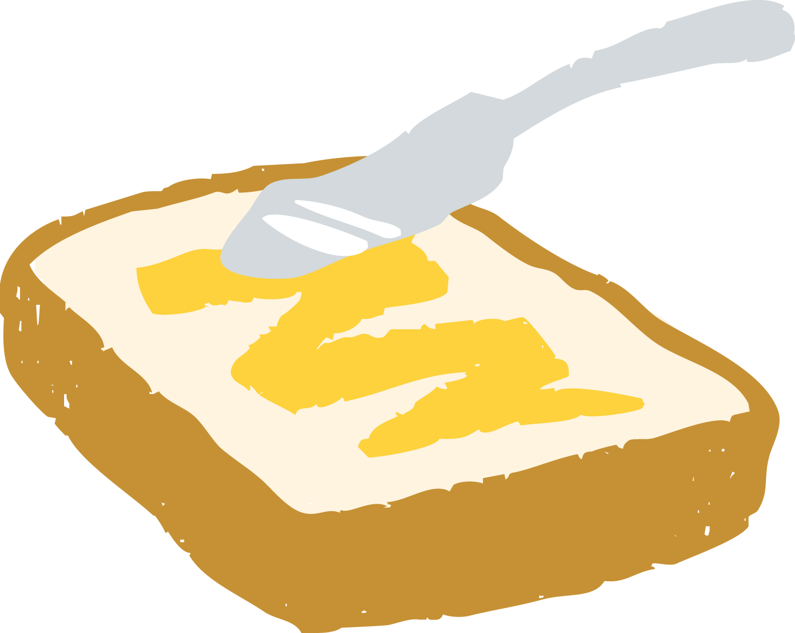 トーストのイラスト