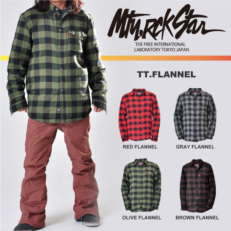 【55%OFF】14-15 マウンテンロックスター / MTN,ROCK STAR T.T FLANNEL JACKET/ ネルシャツ・スノーボード ジャケット おしゃれ着【smtb-k】【ky】